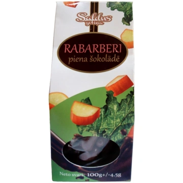 RABARBERI piena šokolādē 0,1kg