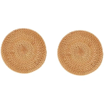 TOPBATHY Pack of 2 Insulated Tea Coasters, Desktop