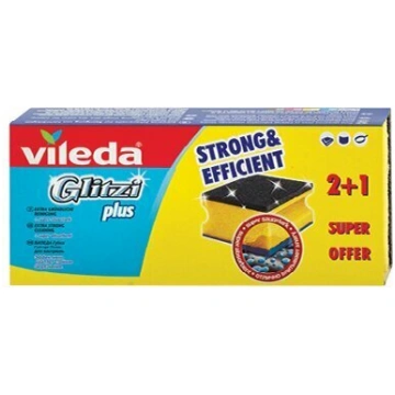 Sūklis-tīrītājs "Glitzi Plus", 2+1 vnt VILEDA