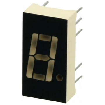 Display: LED | 7-segment | 10.16mm | No.char: 1 | 