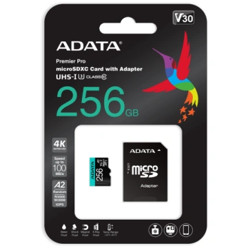 ADATA Premier Pro UHS-I U3 256 GB micro SDXC Flash