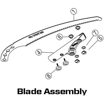 Nut (Black/Metal) (6) Silky Saws