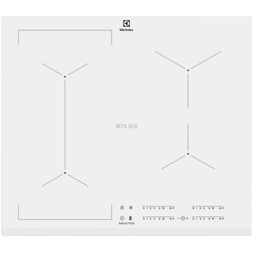 Electrolux platums 59 cm balta - Iebuvejama indukc