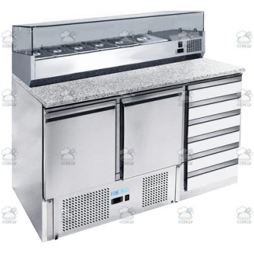 Aukstuma picas galds ventilējams -2+8°C 257 l FORC