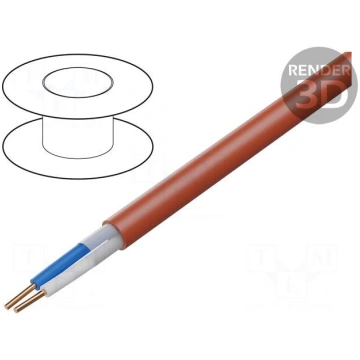Wire: control cable | HTKSH | 1x2x0.8mm | Insulati