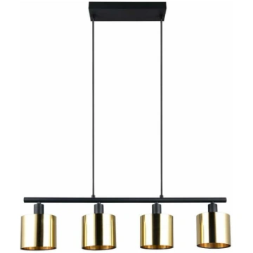 Lampa griesti Reality Jason, E14, 4 x 10 W, zelta 