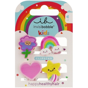 Matu sprādzes, 4 gab - Invisibobble Clipstar Kids 