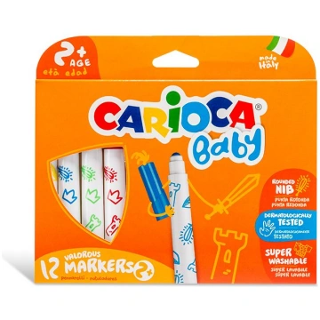 Flomasteri bērniem CARIOCA, 12 krāsas (200-10590)