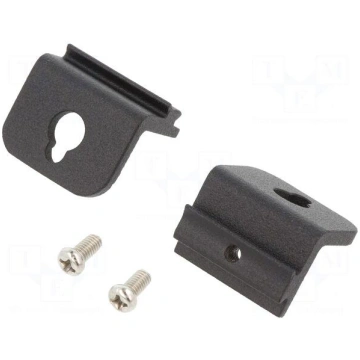 Set of clips | aluminium | black GAINTA ALMF-002PB