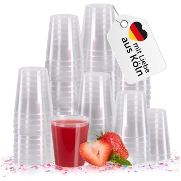 Vienreizlietojamie plastmasas šota glāzes, 100, 30