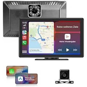 Bezvadu Apple CarPlay un Android displeji automašī