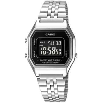 Casio Sieviešu vintage pulkstenis LA680WA-1BDF + K