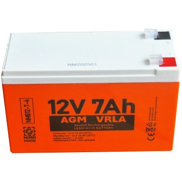 12V 7Ah akumulators :: AGM :: VRLA :: Klemmes tips