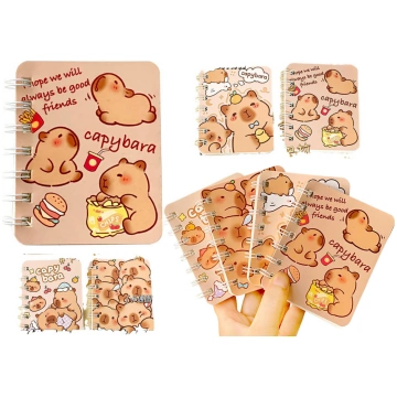Capybara Lined Notebook Set 4pcs A7