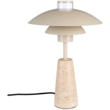 Bēša LED galda lampa ar regulējamu spilgtumu (augs