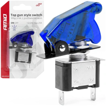 Top gun switch with blue light AMIO 03096