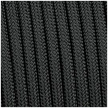 Paracord 550 basic nero 4 mm - 10 mt