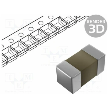 Capacitor: ceramic; MLCC; 1uF; 50VDC; ±10%; SMD; 0