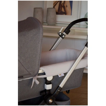 Carrycot Cover Grey Muslin + Beige Muslin - Maxi C