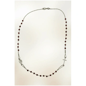 925 Sterling Silver Rosary Necklace - 7 Colors | 5