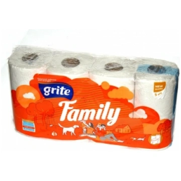 Tualetes papīrs Grite family 8gab