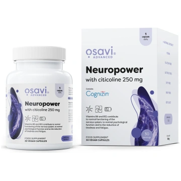 Osavi Neuropower ar citikolīnu, 250 mg - 30 kapsul