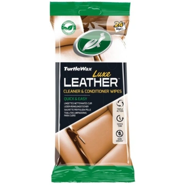 Mitrās salvetes ādas virsmām Turtle Wax Luxe Leath