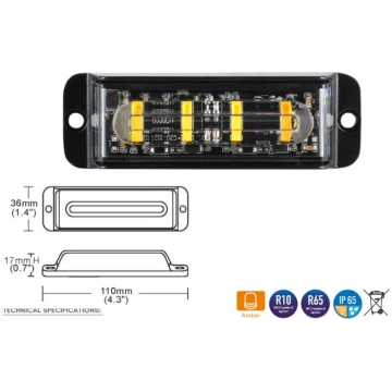 Stroboskops 4xLED R10 R65