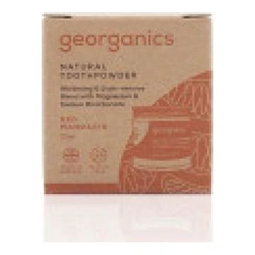 Georganics. Zobu tīrīšanas pulveris. Sarkanais man