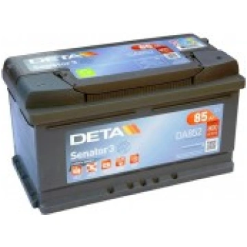 Deta Senator 3 auto akumulators 12V 85Ah 800A, DA8