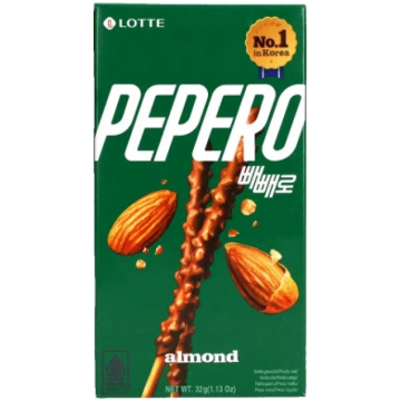 Cepumu standziņas Pepero Almond & Chocolate, 32 g 