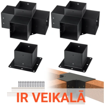 VEVOR 142x142mm pergolas stiprinājumu komplekts, 4