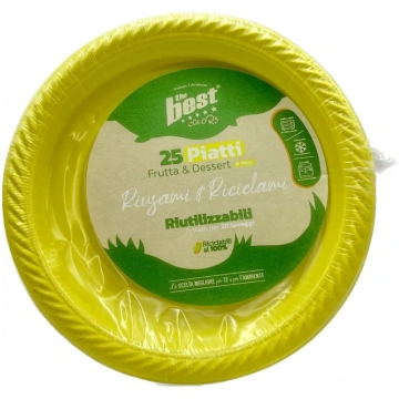 25 Piatti Frutta e Dessert Riutilizzabili Linea Th