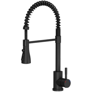 SALMA steel kitchen faucet, spring spout with show