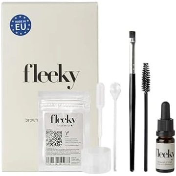 fleeky uzacu hennas komplekts - DIY uzacu krāsa uz