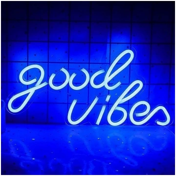 Wanxing Blue Good Vibes neona izkārtne, Good Vibes