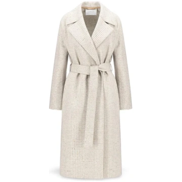 Maxi coat in silk and wool - 42