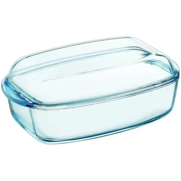 PYREX 4.5L rectangular glass container with lid, E