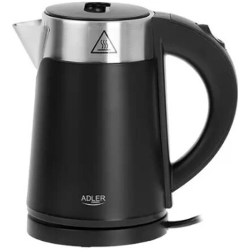 Elektriskā tējkanna Adler 0.6 L 800 W Melna Metāla