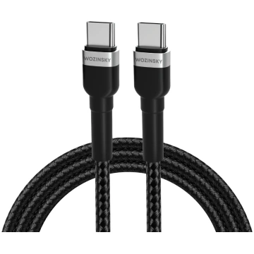 Kabeļa kabelis USB-C BRAID-USB-C PD 65W 1M Black