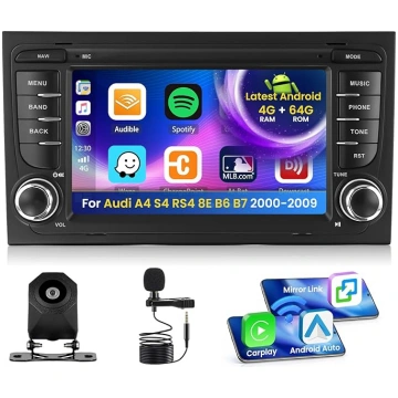 Android 15 Auto radio priekš Audi A4 S4 RS4 8E B6 