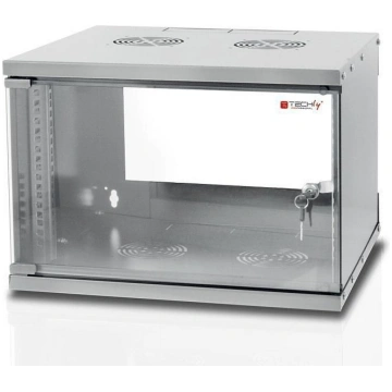Techly Wall Rack Cabinet 19 6U prof. 450 Grey Asse