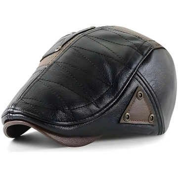 Vīriešu berete ED-26101 - Melna KP26101 IZMAEL