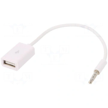 Adapter | Jack 3,5mm 4pin plug,USB A socket | nick