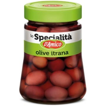 Itrana olīvas sālījumā ar kauliņu D"AMICO, 300g