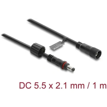 DELOCK DC pagarinājuma kabelis 5,5 x 2,1 mm spraud
