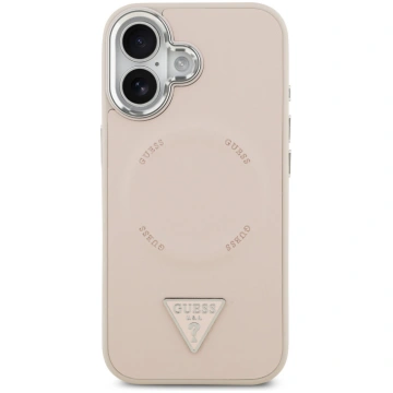 Guess PU Leather Triangle Logo MagSafe Case Aizsar