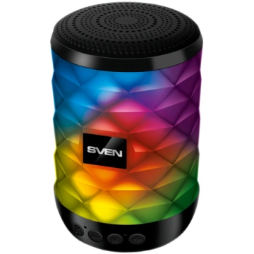 Speaker SVEN PS-55, black (5W, TWS, Bluetooth, FM,
