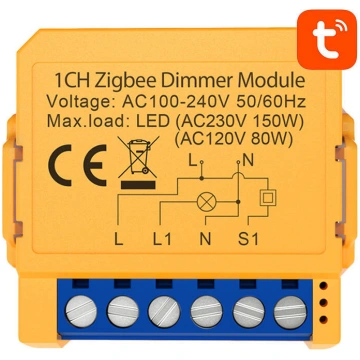 Viedās rozetes slēdzis ZigBee Avatto ZDMS16-1 TUYA