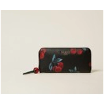 Zip around wallet with cherry print TWINSET Milano